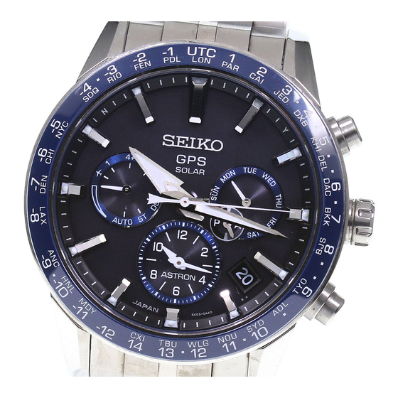 Seiko ASTRON 5X53 GPS Solar Gebruiksaanwijzing