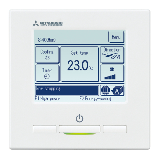 Mitsubishi Heavy Industries RC-EXZ3A Installatiehandleiding