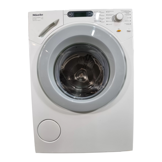 Miele W 1812 WPS Gebruiksaanwijzing