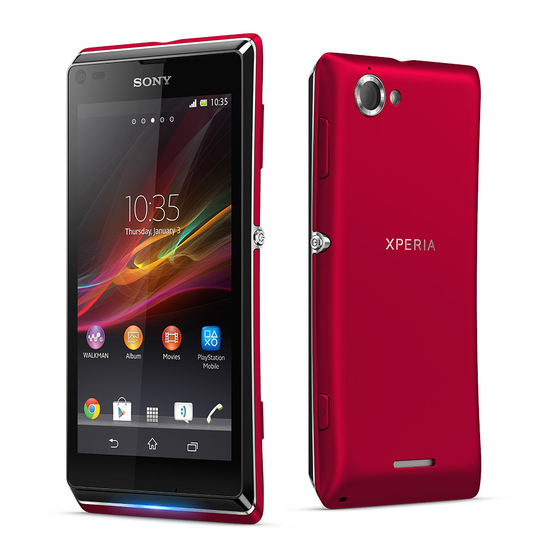 Sony Xperia L Gebruikershandleiding