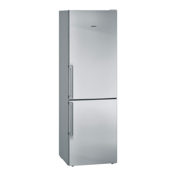 Siemens KG33VVWEA Gebruiksaanwijzing