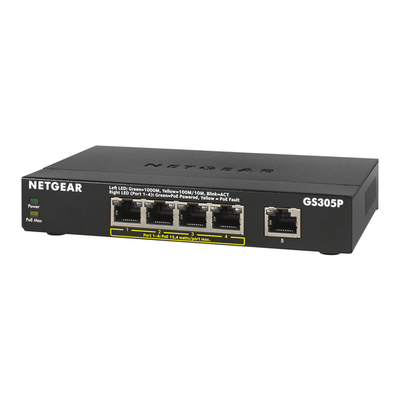 NETGEAR GS305P Installatiehandleiding