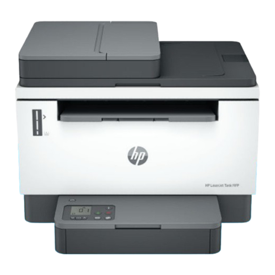 HP LaserJet Tank MFP 160 Series Gebruikershandleiding