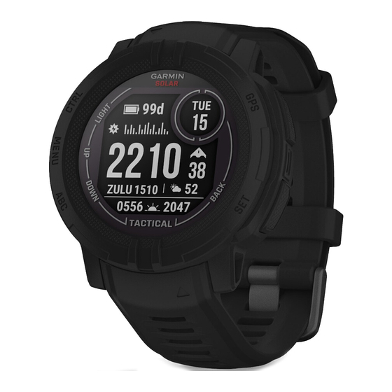 Garmin INSTINCT SOLAR TACTICAL Gebruikershandleiding