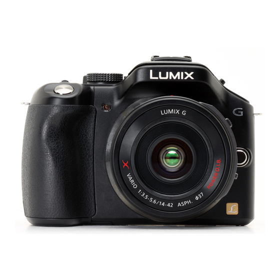 Panasonic Lumix DMC-G5X Beknopte Gebruiksaanwijzing