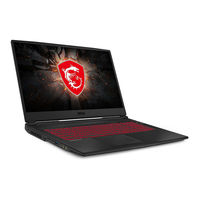 MSI GF63 Thin 10SCSR Gebruikershandleiding