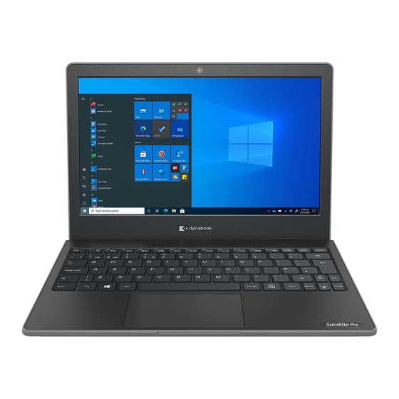 Toshiba SATELLITE PRO E10-S Gebruikershandleiding