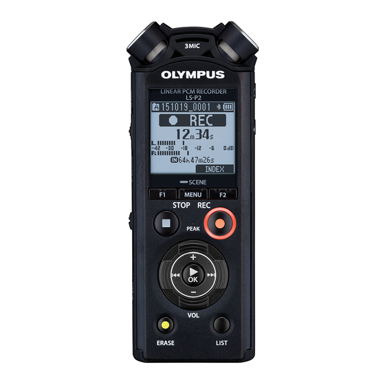 Olympus LS-P2 Gebruikershandleiding