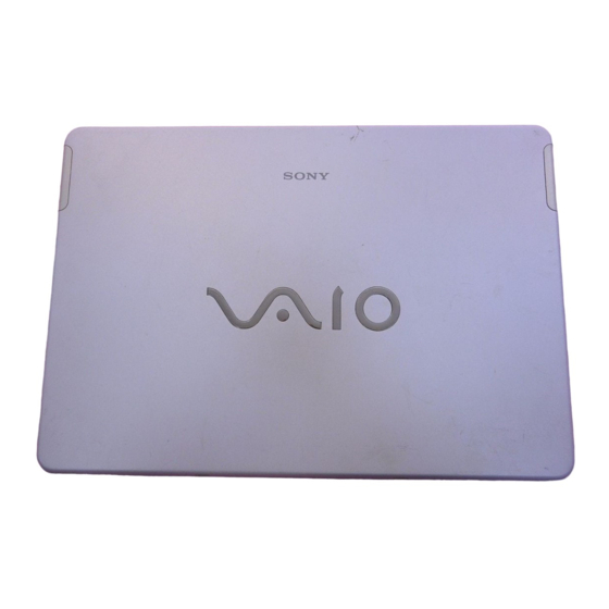 Sony VAIO VGN-FS Series Gebruiksaanwijzing