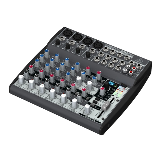 Behringer XENYX 1202FX Gebruiksaanwijzing