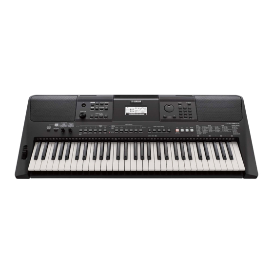 Yamaha PSR E463 Gebruikershandleiding