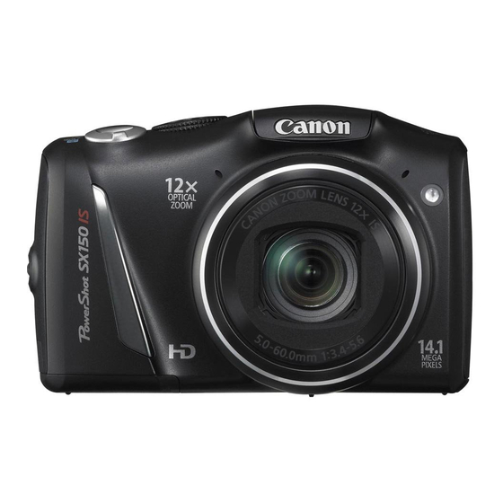 Canon PowerShot SX150 IS Gebruikershandleiding