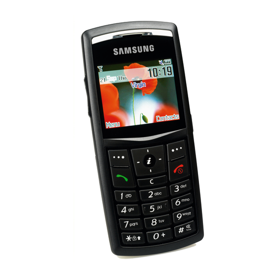 Samsung SGH-X820 Gebruiksaanwijzing