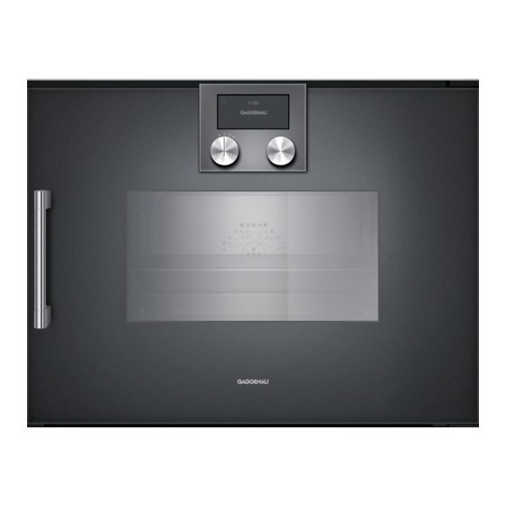 Gaggenau BSP2701.1 Gebruikershandleiding En Installatie-Instructies