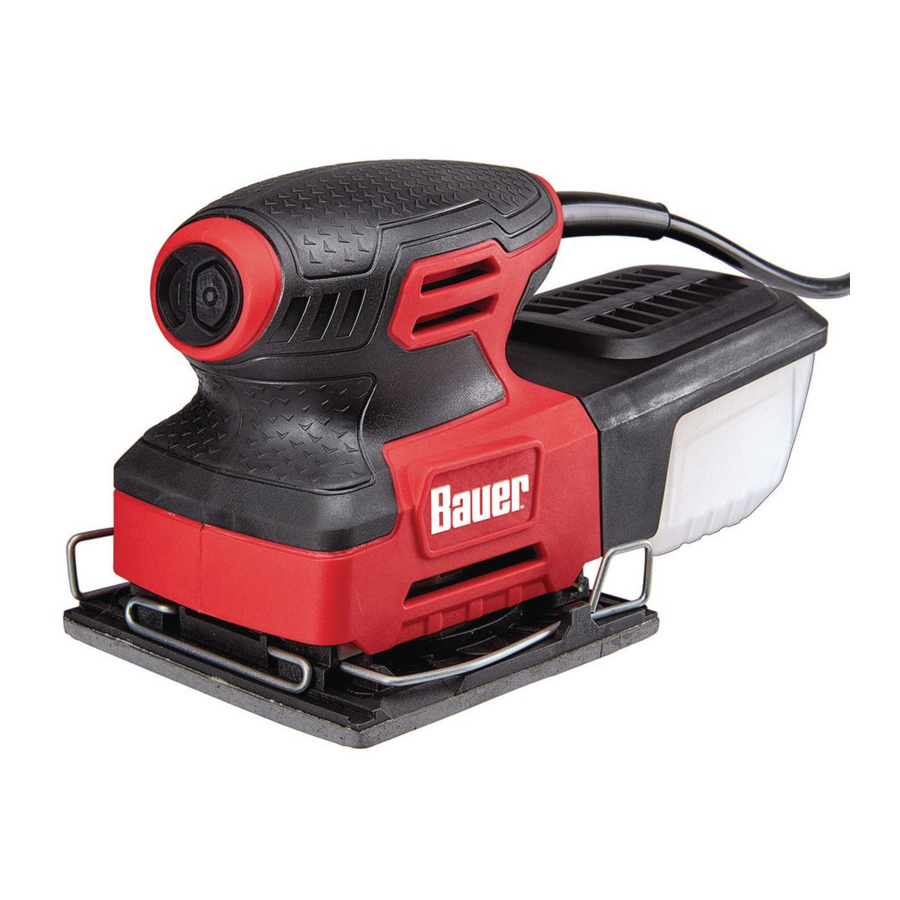 Bauer 1715E-B, 64146 - 2.2 Amp Orbital 1/4 Sheet Sander
