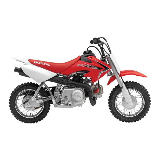 Honda CRF50F 2016 Instructieboekje