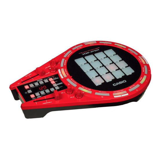 Casio Trackformer XW-PD1 Gebruiksaanwijzing