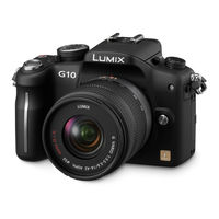 Panasonic Lumix DMC-G10K Gebruiksaanwijzing