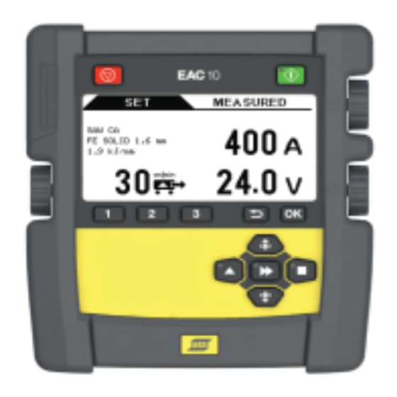 ESAB EAC 10 Gebruiksaanwijzing