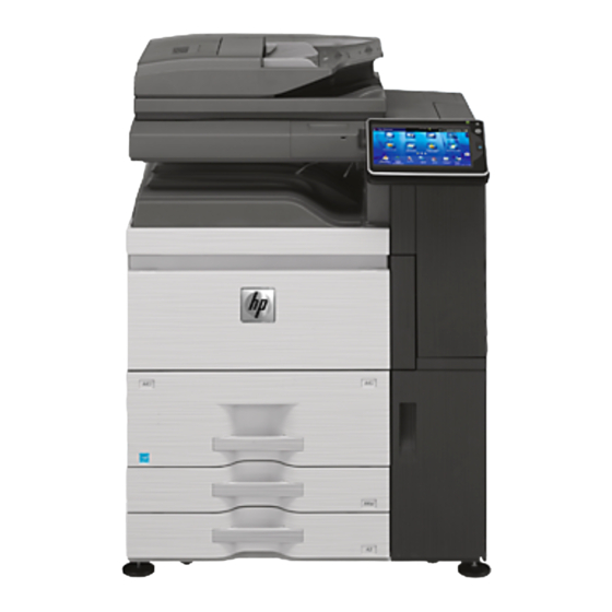 HP Color MFP S962dn Snelstartgids