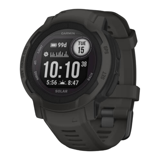 Garmin INSTINCT 2 Series Gebruikershandleiding