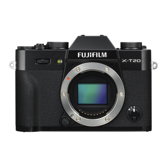 FujiFilm X-T20 Gebruiksaanwijzing