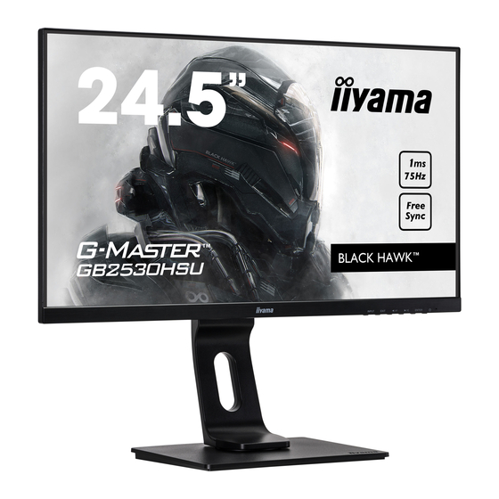 Iiyama G-Master GB2530HSU Gebruikershandleiding