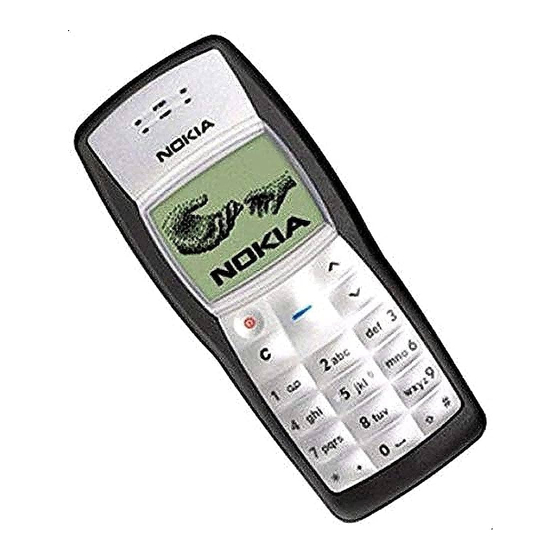 Nokia 1100 Gebruikershandleiding