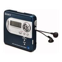 Sony WALKMAN MZ-NH600 Gebruiksaanwijzing