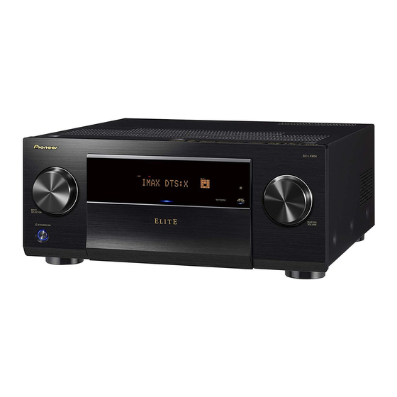 Pioneer SC-LX904 Gebruikershandleiding