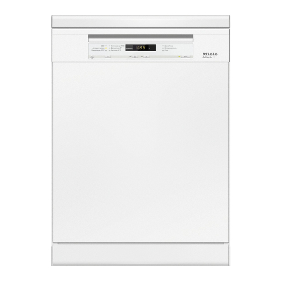 Miele G 6000 Gebruiksaanwijzing