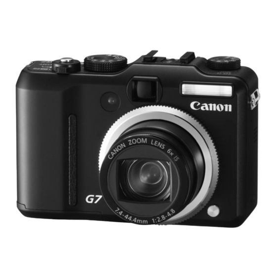 Canon PowerShot G7 Uitgebreide Gebruikershandleiding