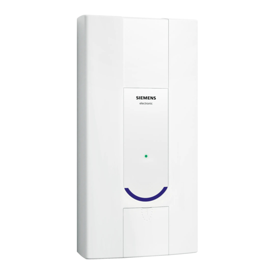 Siemens DE 307 Series Gebruikershandleiding