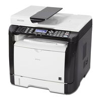 Ricoh SP 311SFNw Gebruikershandleiding