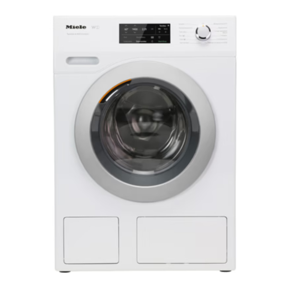 Miele WCE 770 Gebruiksaanwijzing