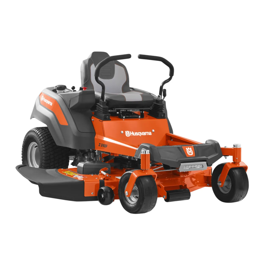 Husqvarna Z 248F Probleemoplossing