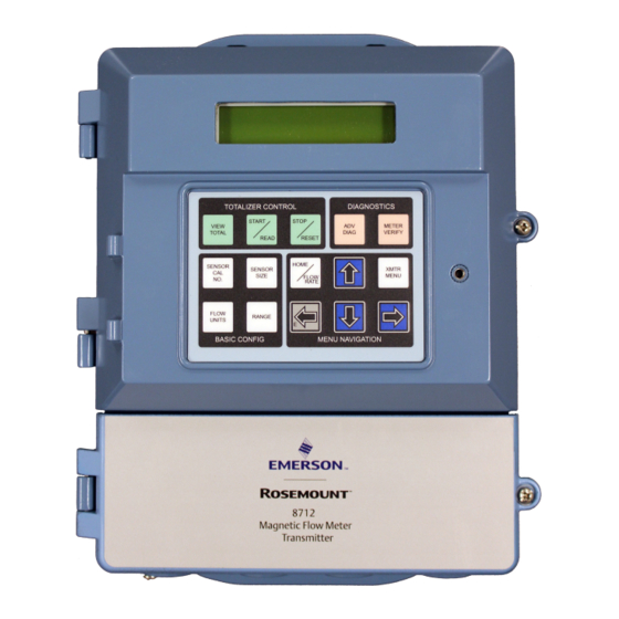 Emerson Rosemount 8712E Beknopte Installatiegids