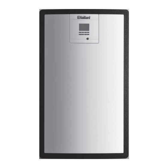 Vaillant auroFLOW exclusive VPM 20/2 S Gebruiksaanwijzing