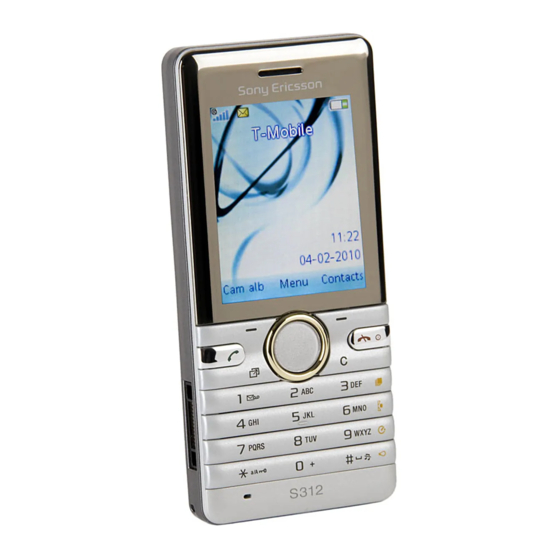 Sony Ericsson S312 Gebruikershandleiding