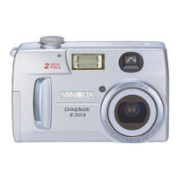 Minolta DIMAGE E203 Gebruiksaanwijzing