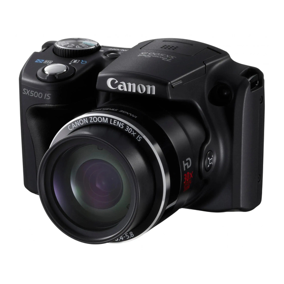 Canon PowerShot SX500 IS Gebruikershandleiding