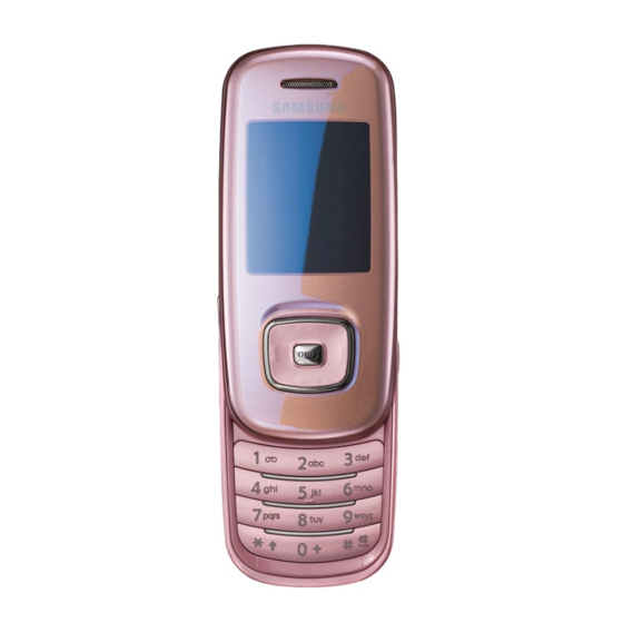 Samsung SGH-L600 Gebruiksaanwijzing