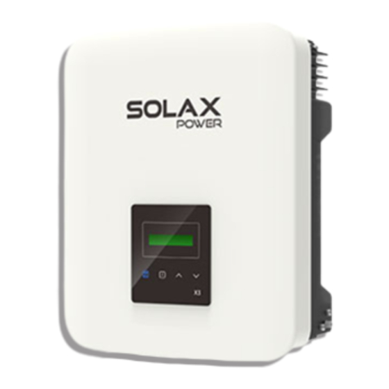 SolaX Power X3-MIC G2-reeks Installatiegids