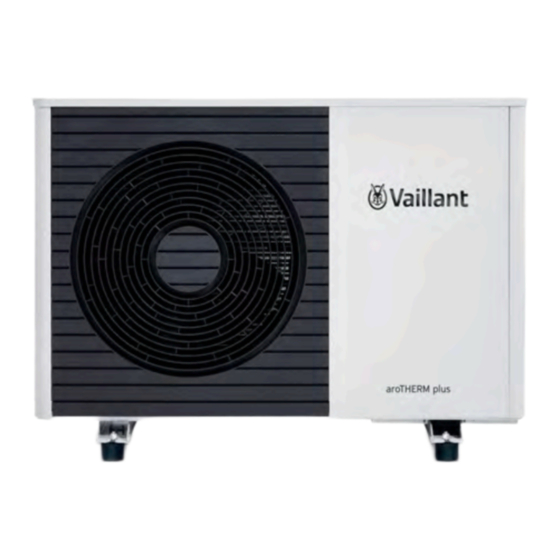 Vaillant aroTHERM plus Series Gebruikersgids