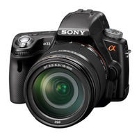 Sony SLT-A55V Gebruiksaanwijzing