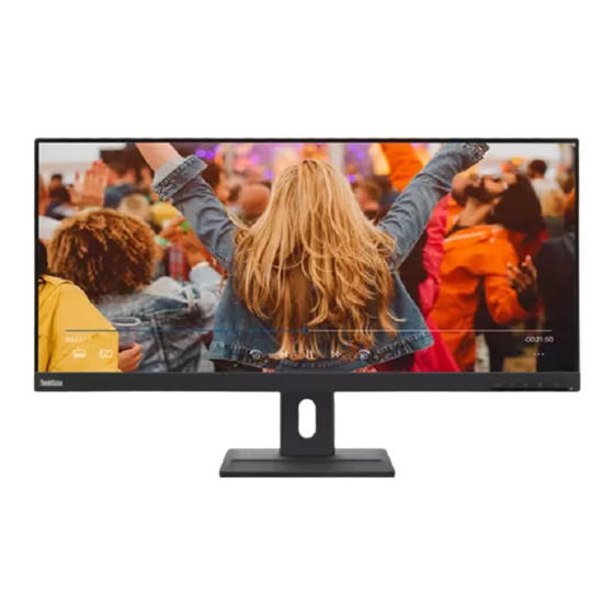 Lenovo ThinkVision E29w-20 Gebruikershandleiding