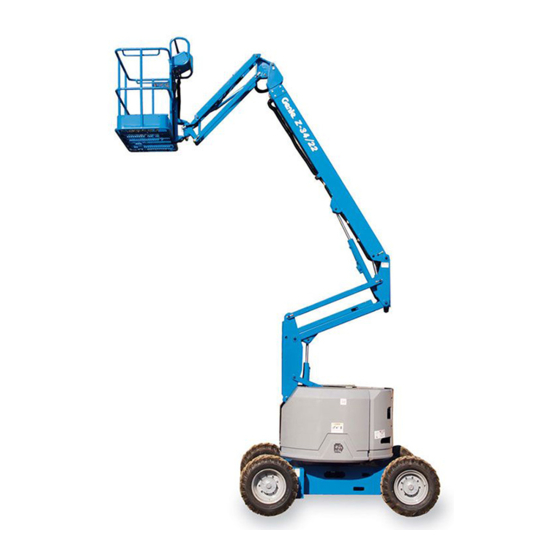 Terex Genie Z-34 22 Bedieningshandleiding