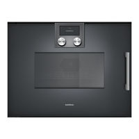 Gaggenau BMP251 Gebruikershandleiding En Installatie-Instructies