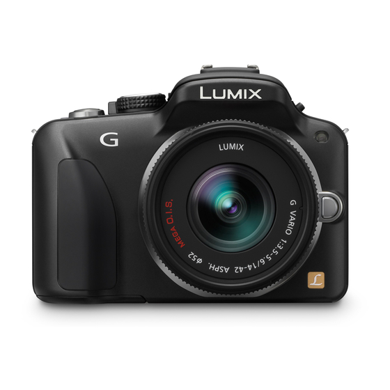 Panasonic LUMIX DMC-G3 Gebruiksaanwijzing