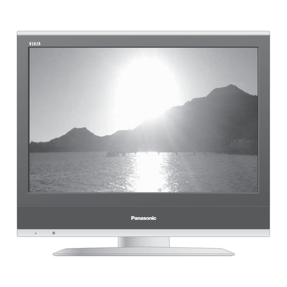 Panasonic Viera TX-20LA70F Gebruiksaanwijzing